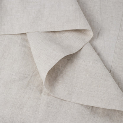 Light Gray Linen King Flat Sheet-5