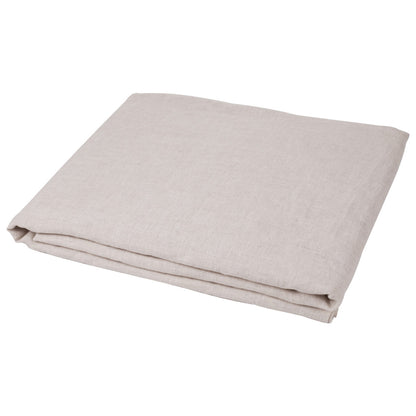 Light Gray Linen King Flat Sheet-1