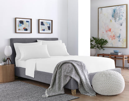 Six Piece White Microfiber Sheet Set-5