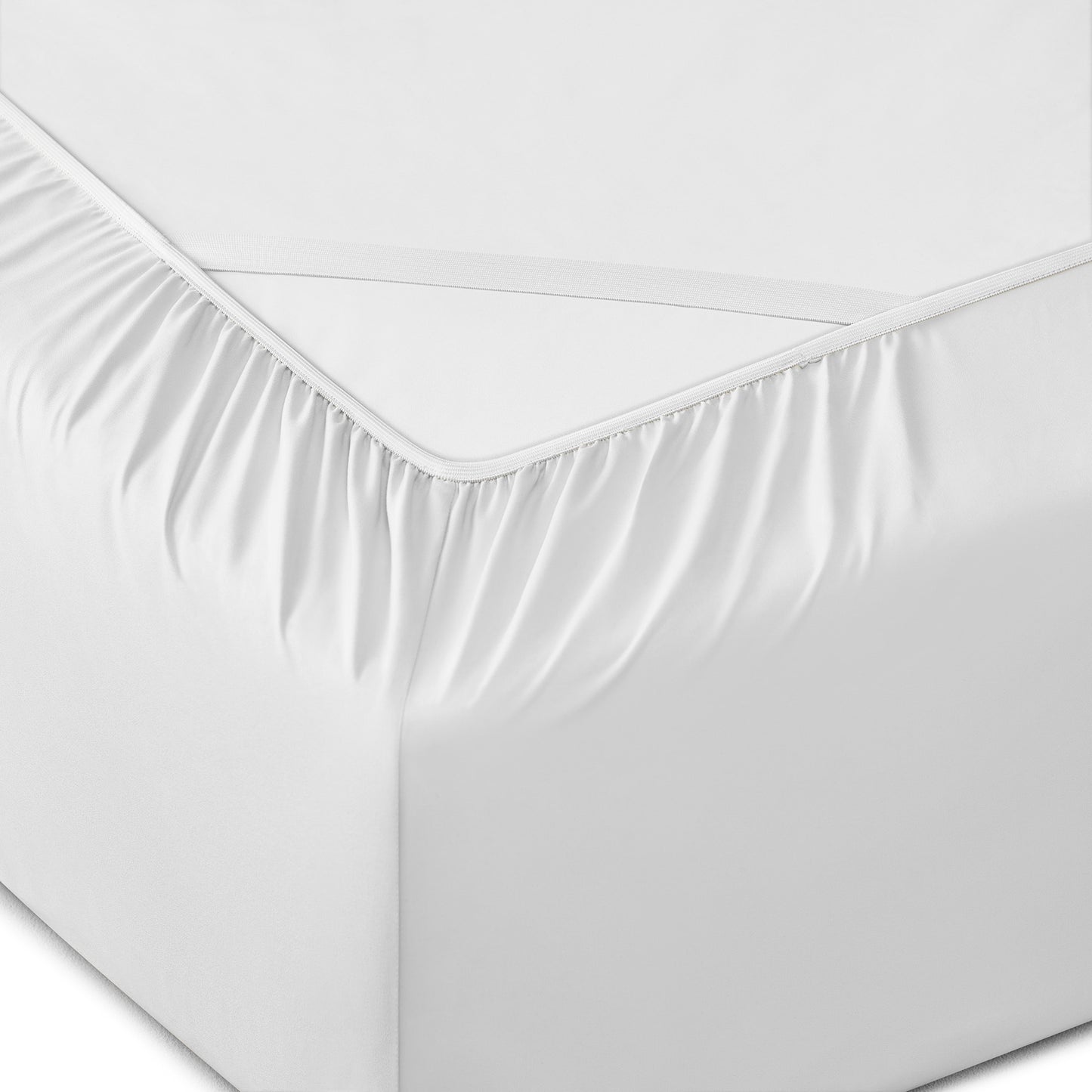 Six Piece White Microfiber Sheet Set-1