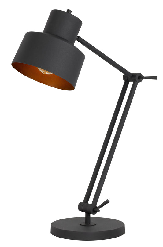 33" Black Metal Adjustable Desk Table Lamp-1