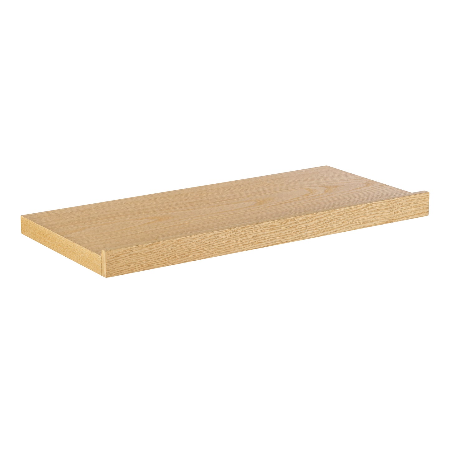 23" Oak Wood Wall Mounted Floating Shelf-2