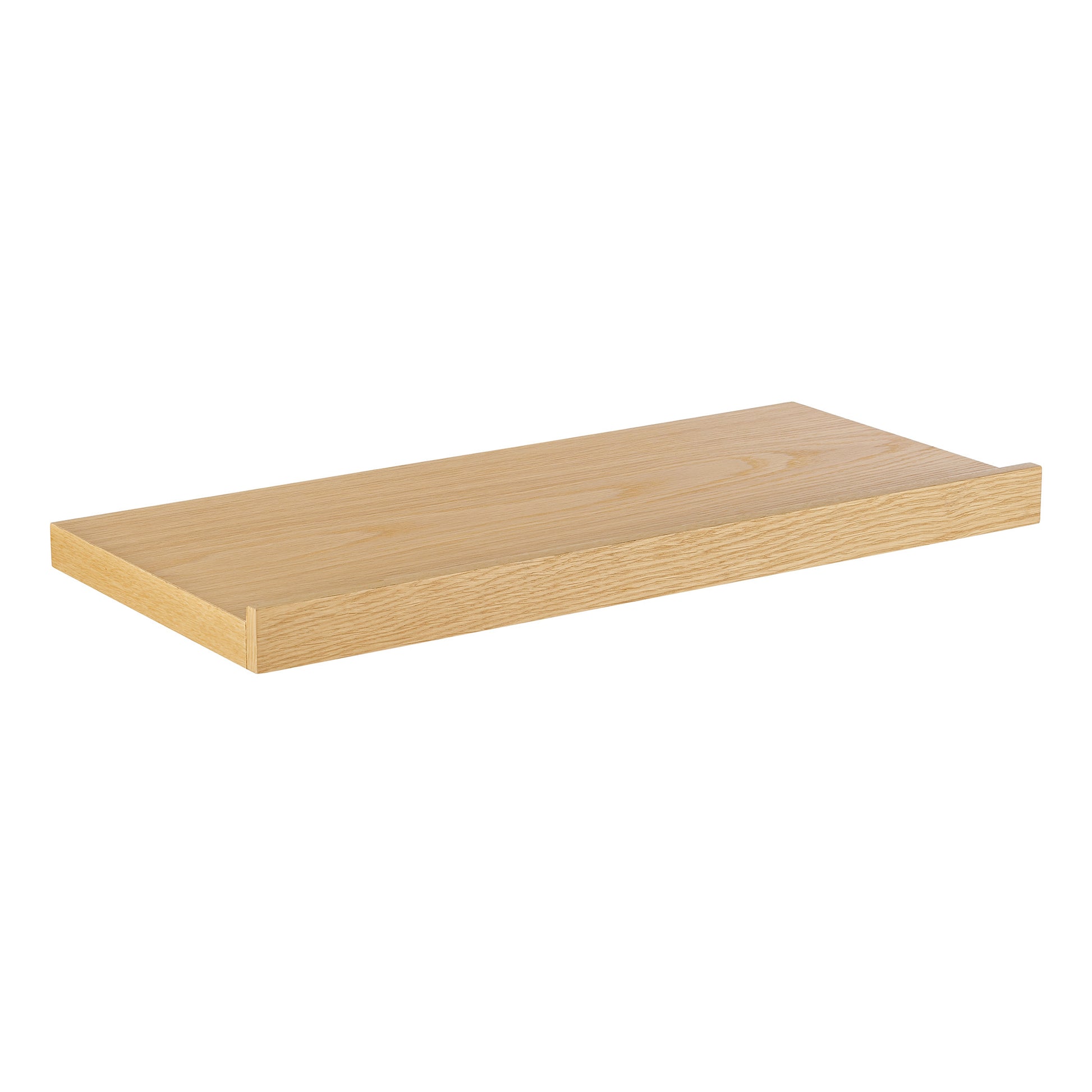 23" Oak Wood Wall Mounted Floating Shelf-2