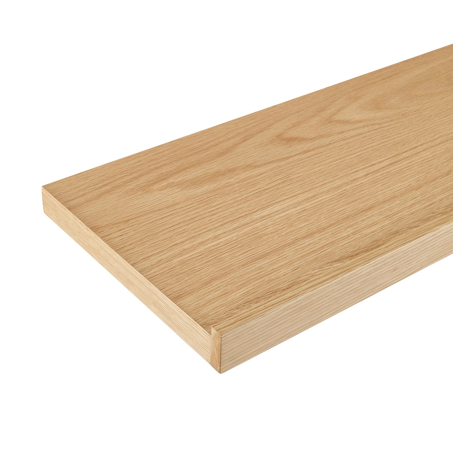23" Oak Wood Wall Mounted Floating Shelf-4