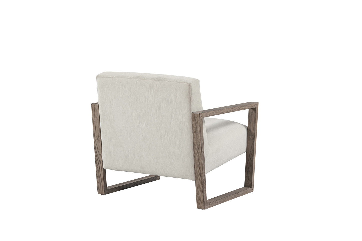 28" Off White and Ash Gray Fabric Lounge Chair-2