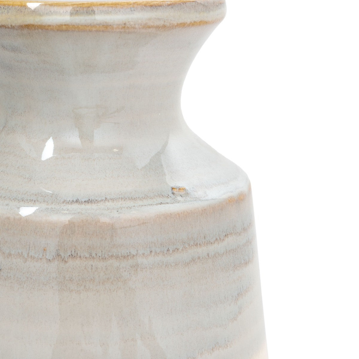 9" Blue And White Color Block Bud Ceramic Table Vase-3