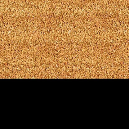 24" X 36" Natural And Black Color Block Hello Outdoor Coir Door Mat-1
