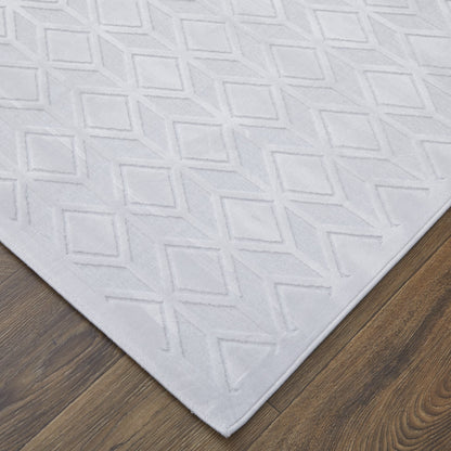 Saphir Mira Modern Geometric - White - Clearance-4