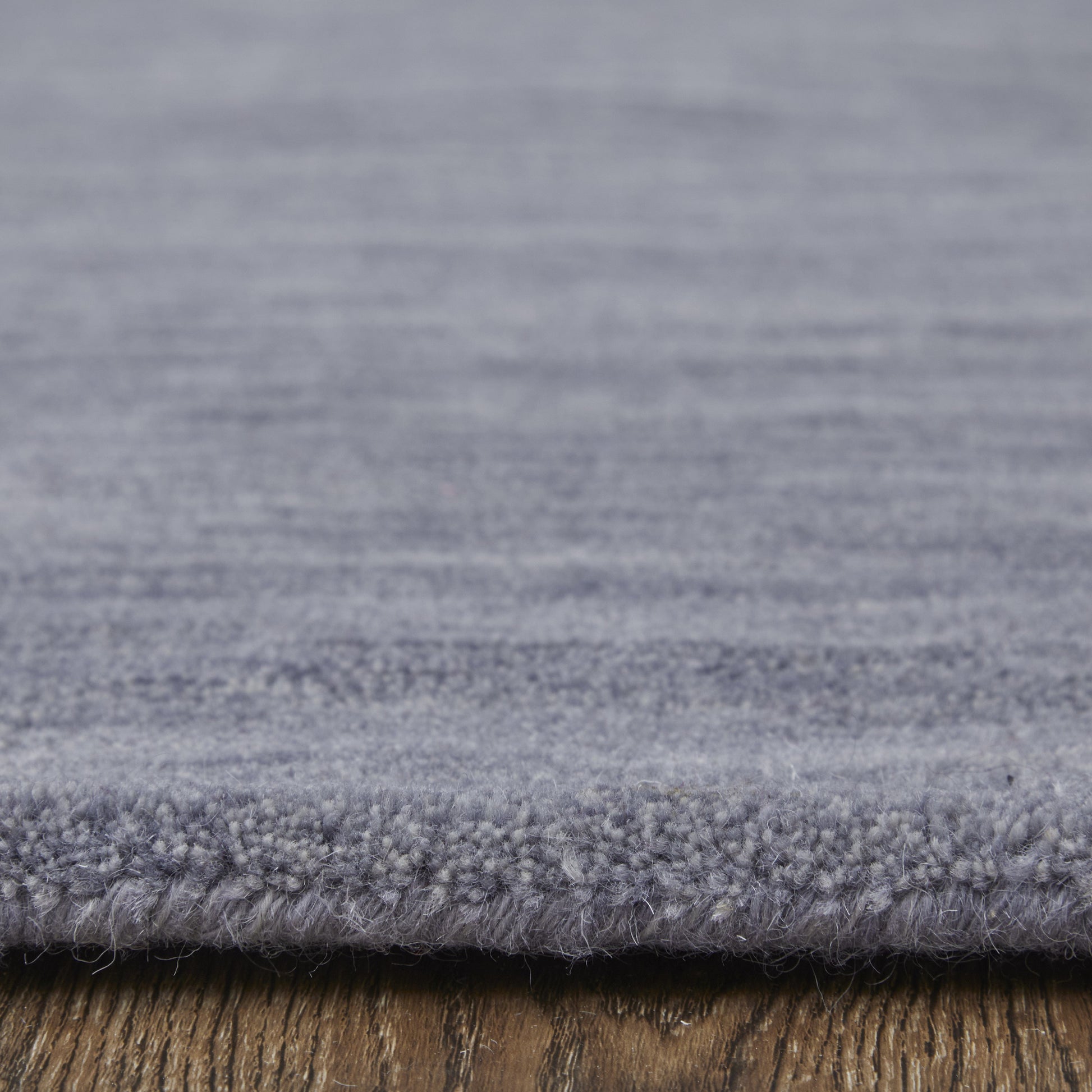 Luna Modern Solid - Gray/Blue Area Rug-5