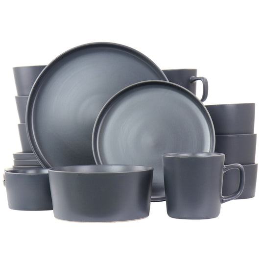 Elama Luxmatte Dark Grey 20 Piece Dinnerware Set-0