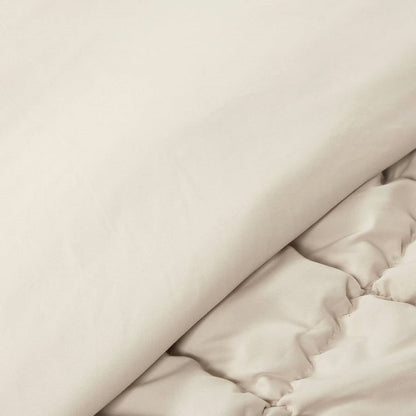 Twin/XL Soft Lightweight Puff Textured 2-Piece Comforter Set in Neutral Tan-3