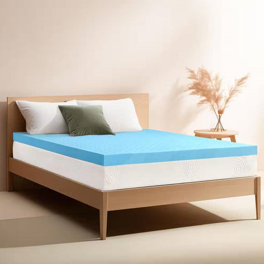 Queen size 3-inch Thick High Density Memory Foam Mattress Topper-0