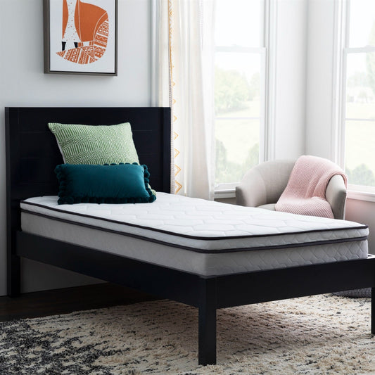 Twin size 8-inch Plush Memory Foam Innerspring Hybrid Mattress-3