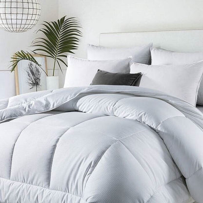 Twin Size All Seasons Soft White Polyester Down Alternative Comforter-2