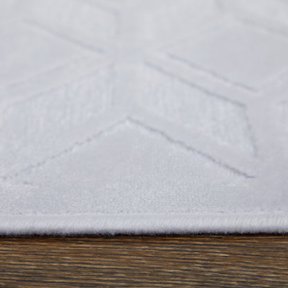 Saphir Mira Modern Geometric - White - Clearance-5