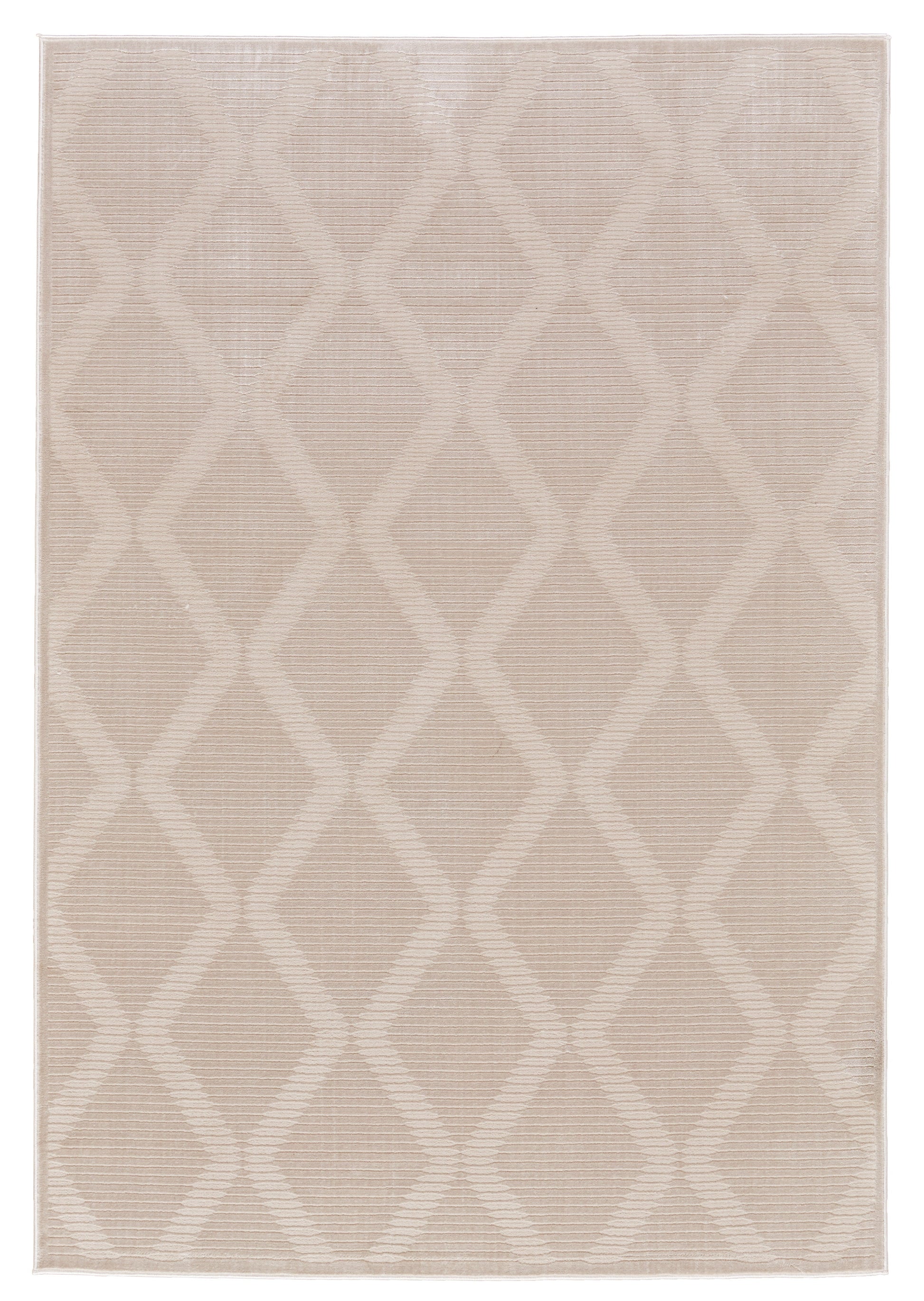 Prasad Modern Geometric - Ivory/Tan Area Rug-0