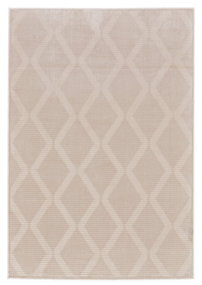 Prasad Modern Geometric - Ivory/Tan Area Rug-0