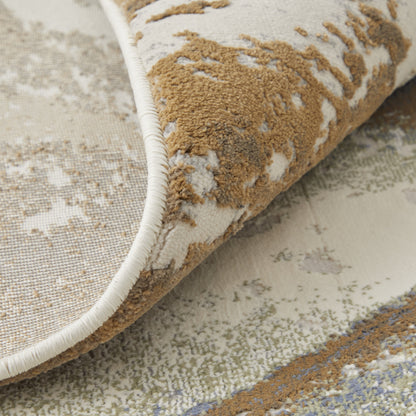 Clio Modern Abstract - Gray/Brown Area Rug-5