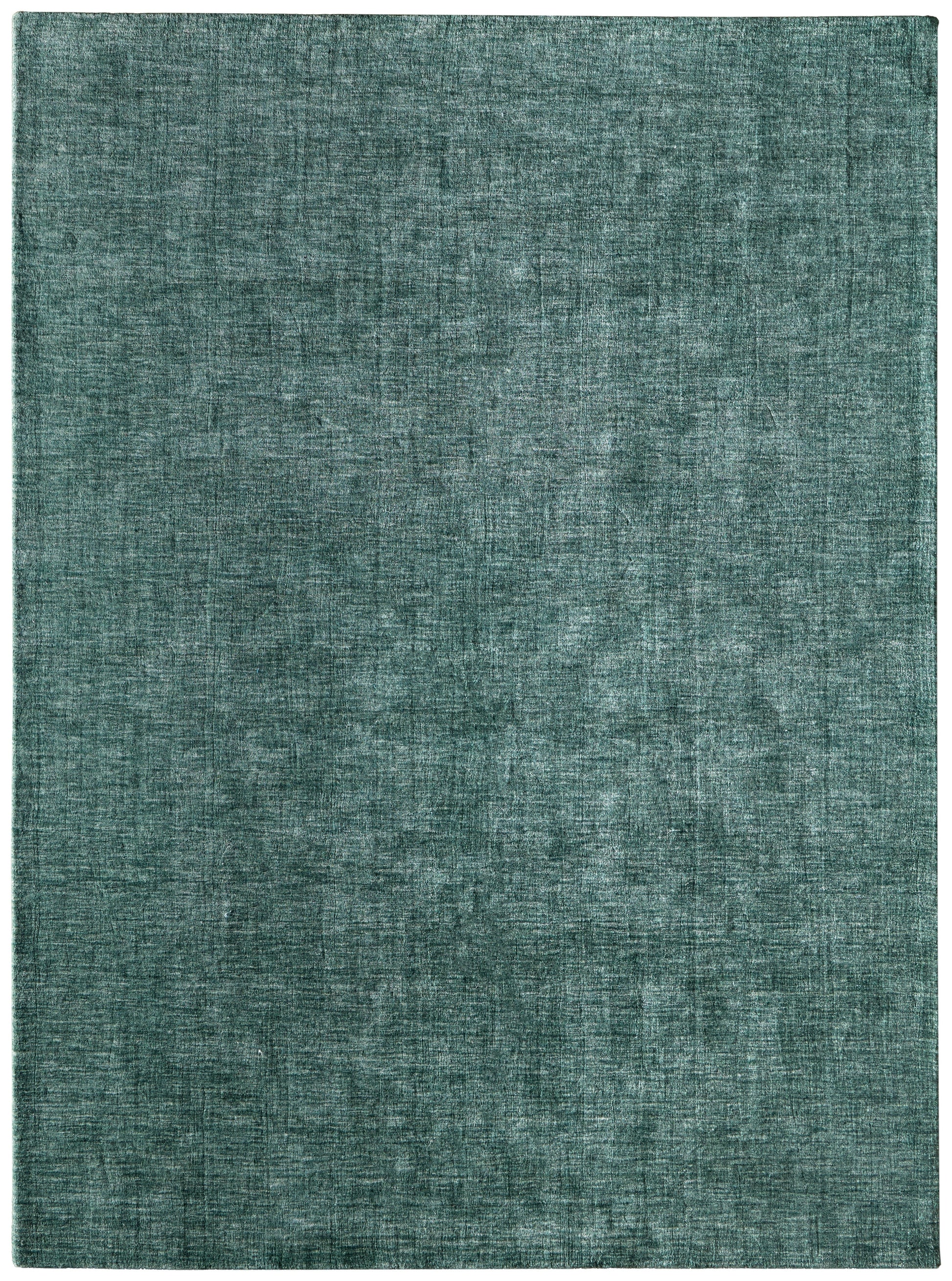 Luna Modern Solid - Green/White Area Rug-0