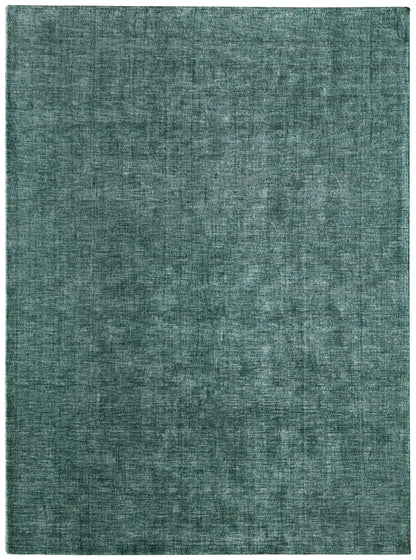 Luna Modern Solid - Green/White Area Rug-0