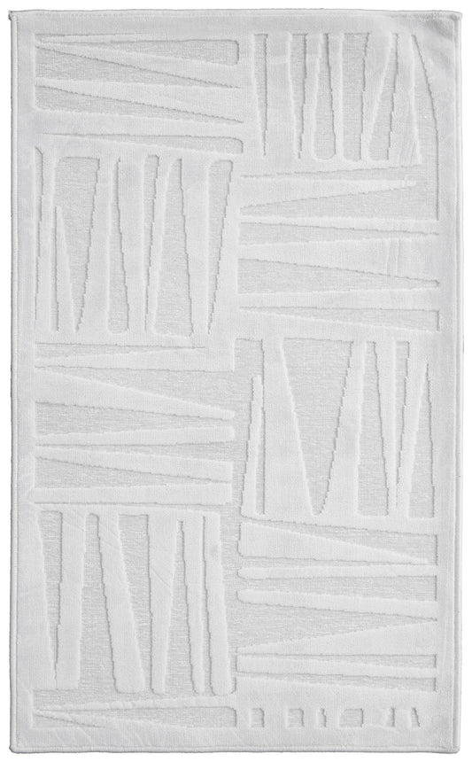 Saphir Mira Modern Geometric - White - Clearance-0