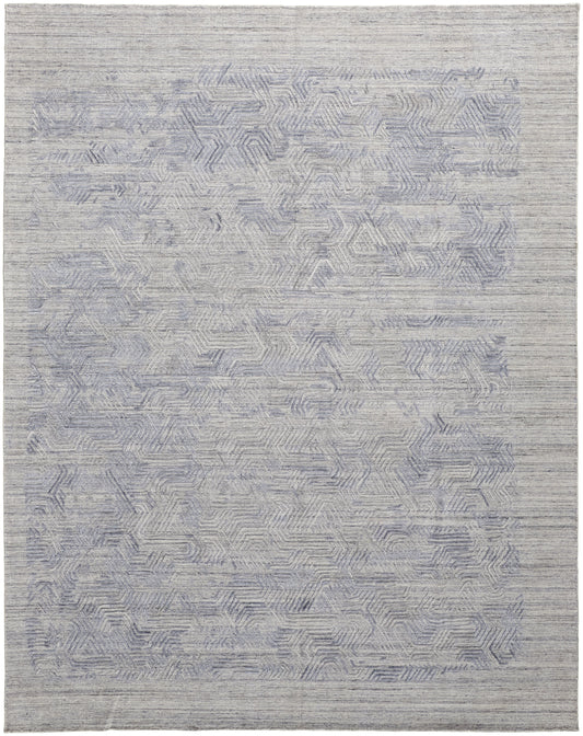 Elias Modern Abstract - Gray/Blue - Clearance-0