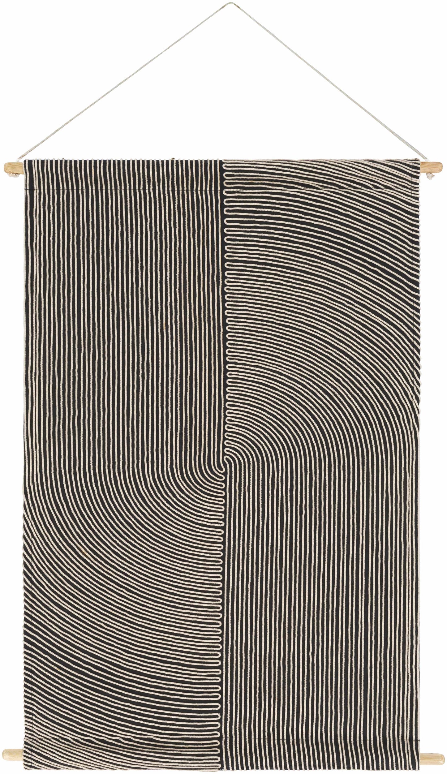 Lanse Black and White Geometric Wall Hanging-1