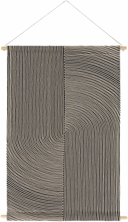 Lanse Black and White Geometric Wall Hanging-1