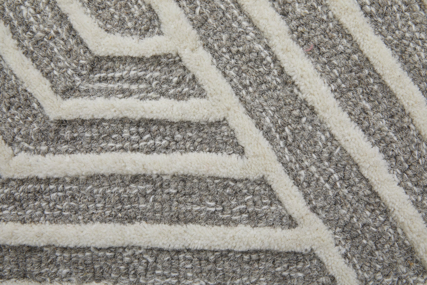 Lytton Modern Geometric - Gray/Ivory Area Rug-3