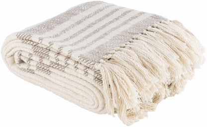 Medomak Cotton Throw Blanket with tassels-4
