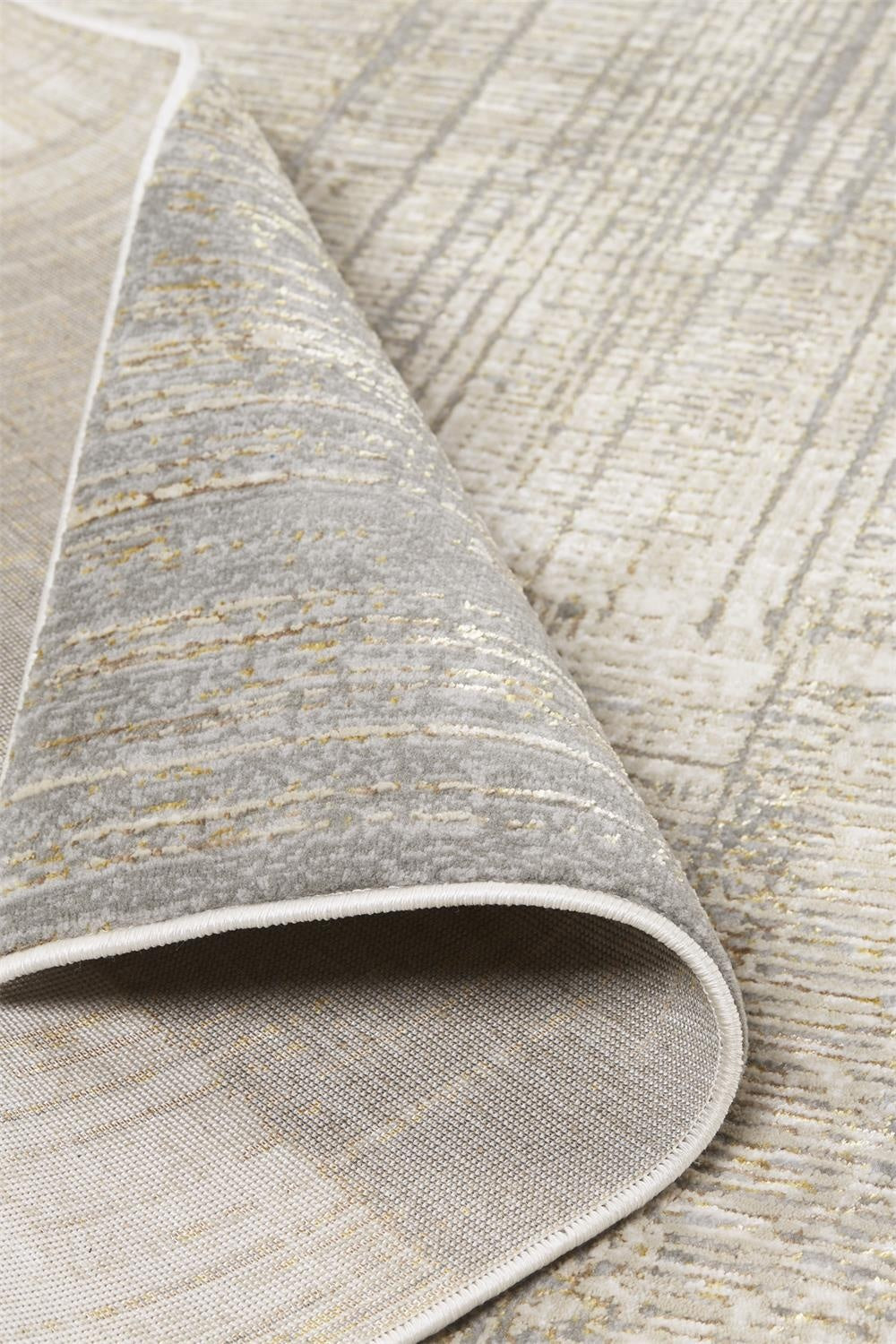 Aura Modern Abstract - Gray/Ivory Area Rug-4