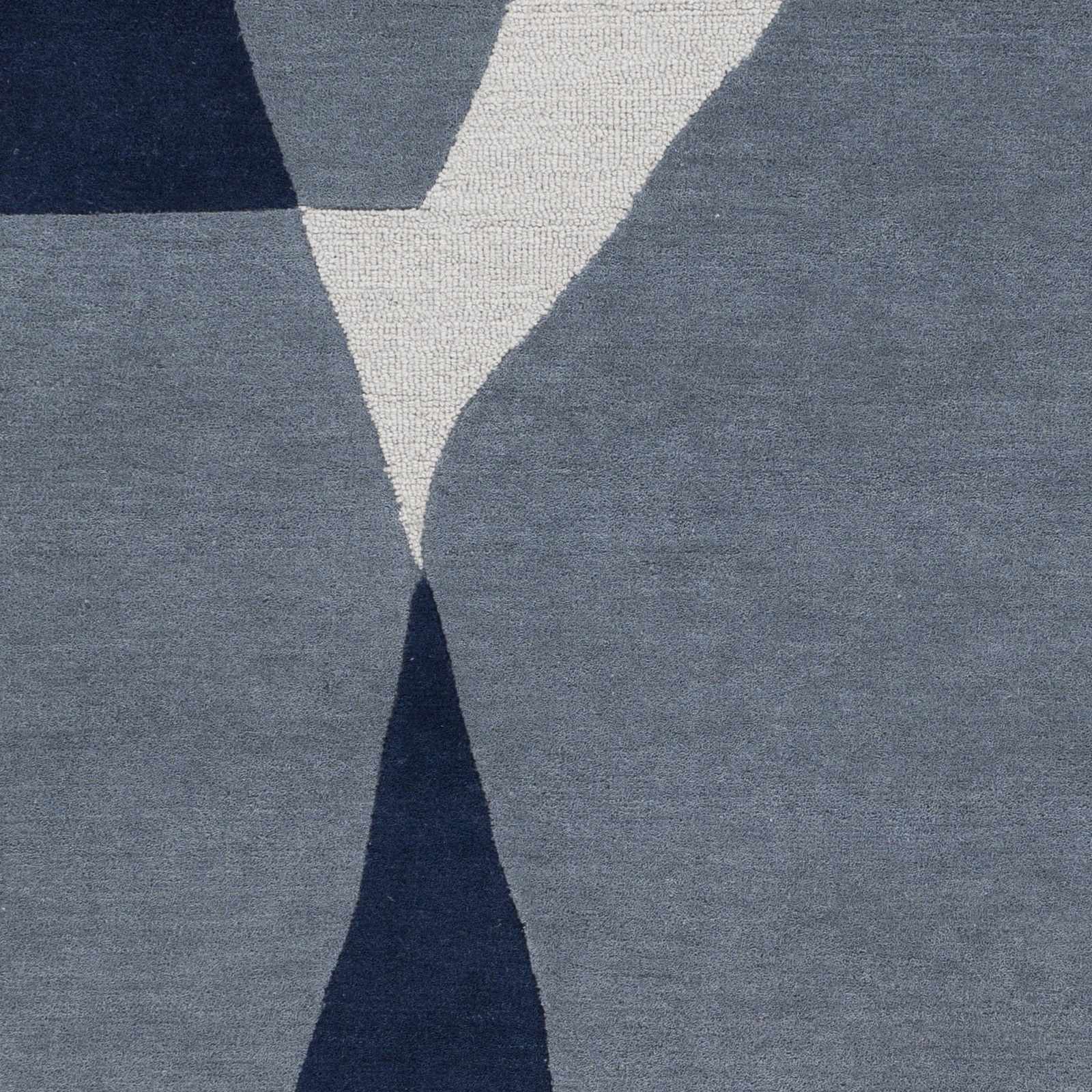 Robbins Modern Blue Wool Rug-2