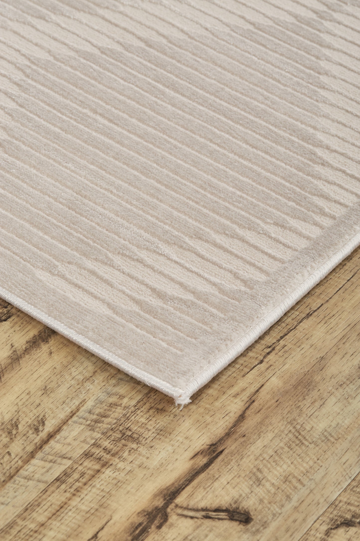 Prasad Modern Geometric - Ivory/Tan Area Rug-2