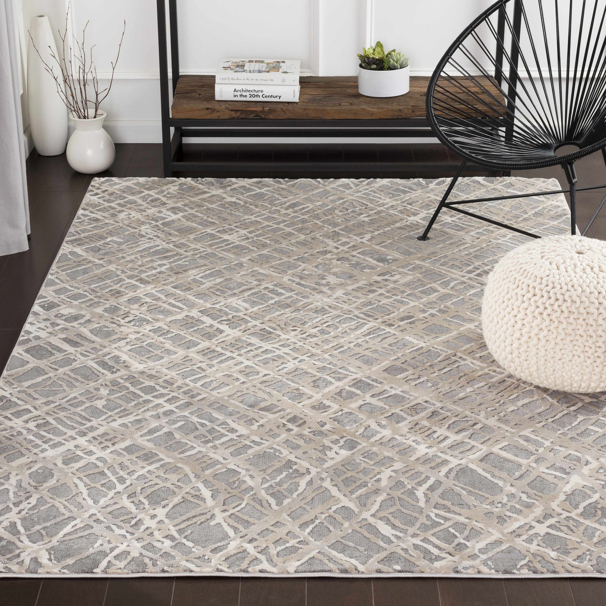 Smock Modern Trellis Web Rug-0