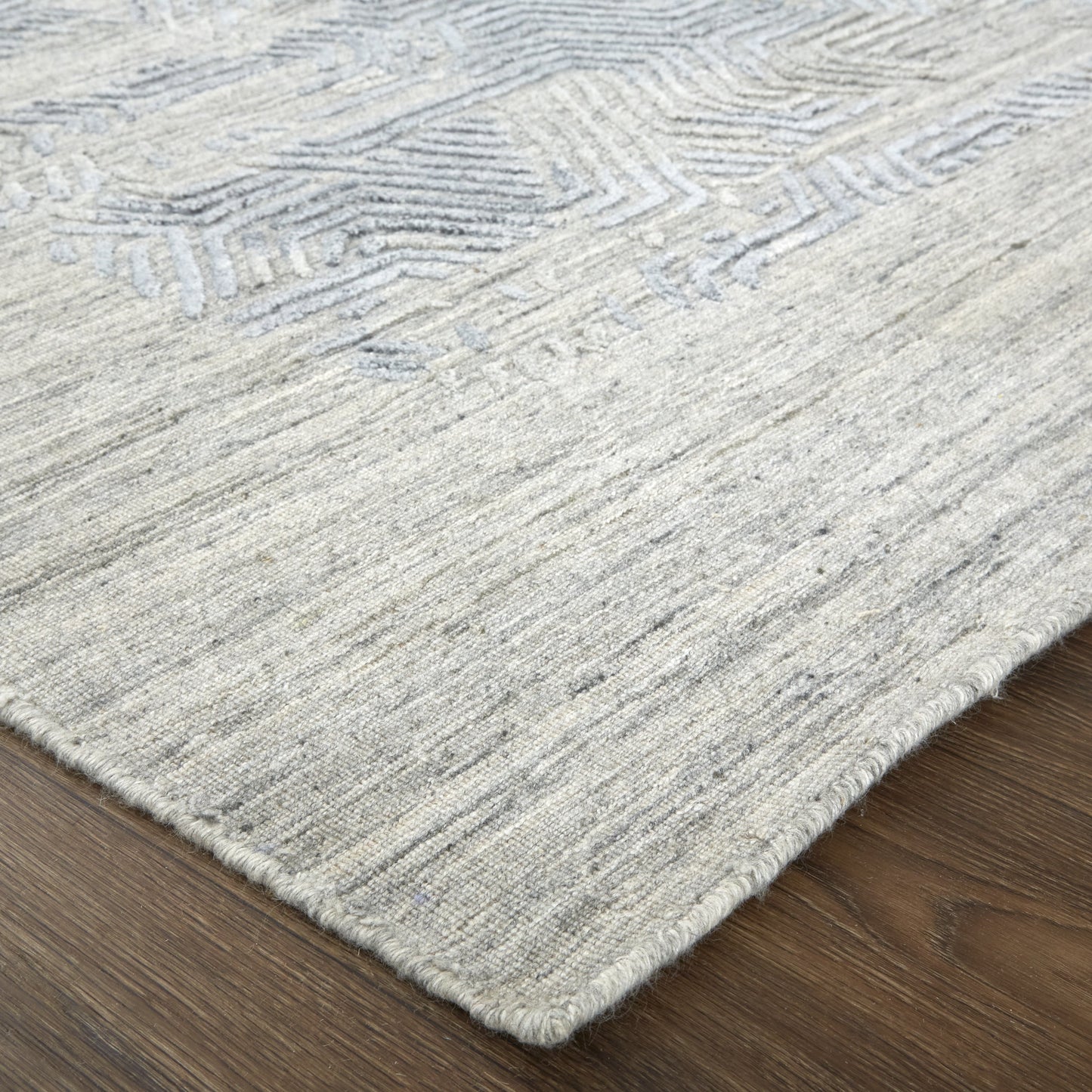 Elias Modern Abstract - Gray/Blue - Clearance-4