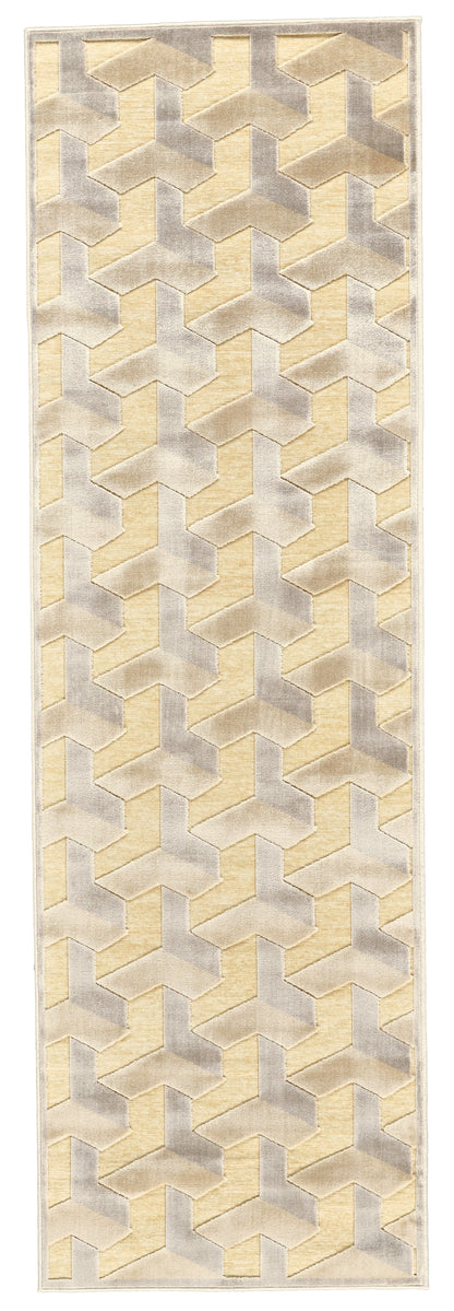 Saphir Zam Modern Geometric - Tan/Gray - Clearance-2