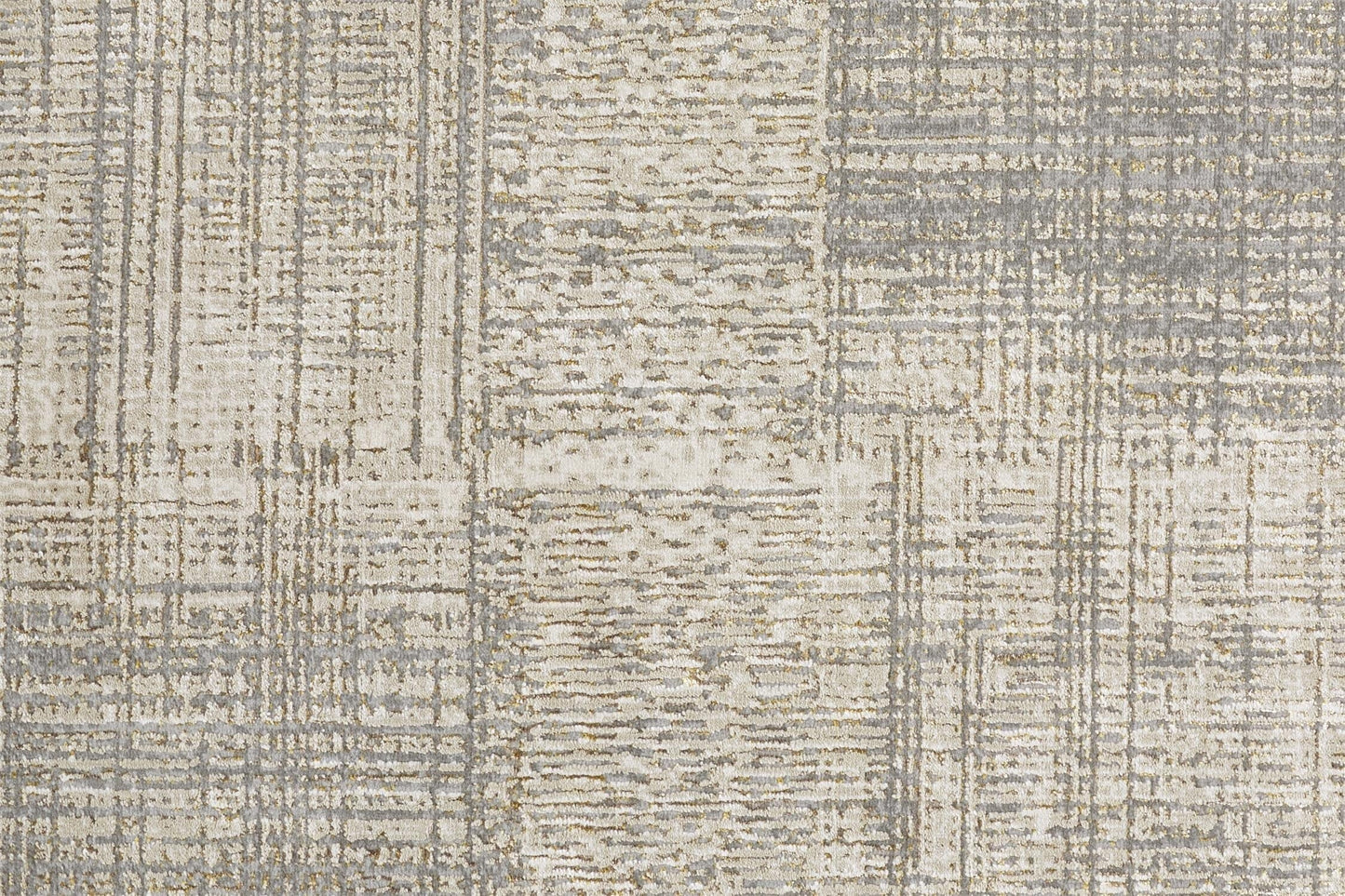 Aura Modern Abstract - Gray/Ivory Area Rug-3