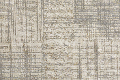Aura Modern Abstract - Gray/Ivory Area Rug-3
